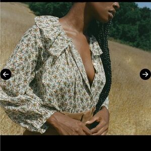 DOEN JANA TOP -- CRÈME FLEURS D'AVIGNON